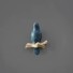 Cârlig decorativ în formă de pasăre albastru inchis