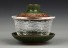 Castron de ceai din ceramică Gaiwan C108 verde inchis