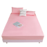 Cearșaf de pat de o singură culoare 140 x 200 cm roz deschis