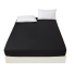 Cearșaf de pat de o singură culoare 180 x 200 cm negru