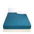 Cearșaf de pat de o singură culoare 220 x 200 cm albastru