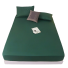 Cearșaf de pat de o singură culoare 220 x 200 cm verde inchis