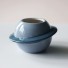 Ceramiczna doniczka dekoracyjna niebieski