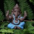 Ceramiczna statuetka boga Ganesha niebieski