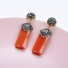 Cercei atârnați de damă cu cristal G1135 portocale
