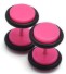 Cercei colorați pentru bărbați Dumbbell J3165 roz