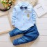 Chlapčenská košeľa a nohavice L1594 svetlo modrá