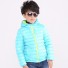 Chlapčenská štýlová zimná bunda J903 svetlo modrá