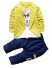 Chlapčenská súprava - Tričko so sakom a nohavice J2539 žltá