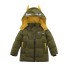 Chlapčenská zimná bunda L2036 armádny zelená