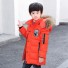Chlapčenská zimná bunda L2085 oranžová