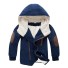 Chlapčenská zimná bunda L2090 tmavo modrá