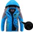 Chlapčenská zimná nepremokavá bunda J1321 modrá