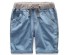Chlapčenské džínsové kraťasy J1323 svetlo modrá