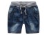 Chlapčenské džínsové kraťasy J1323 tmavo modrá
