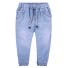 Chlapčenské džínsy na šnúrky J1324 svetlo modrá