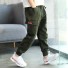 Chlapčenské nohavice L2220 armádny zelená