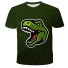 Chlapčenské tričko s dinosaurom tmavo zelená