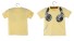 Chlapčenské tričko s potlačou slúchadiel J1945 žltá
