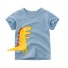 Chlapčenské tričko s potlačou zvieraťa svetlo modrá
