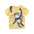 Chlapčenské tričko so zvieraťom svetlo žltá