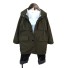 Chlapčenský kabát L2079 armádny zelená