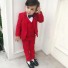 Chlapčenský oblek B1302 červená
