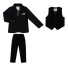 Chlapčenský oblek B1362 čierna