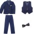 Chlapčenský oblek B1363 tmavo modrá