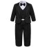 Chlapčenský oblek B1376 čierna