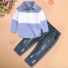 Chlapecká košile a kalhoty L1581 modrá