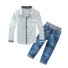 Chlapecká košile a kalhoty L1700 bílá