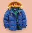 Chlapecká zimní péřová bunda J2531 modrá