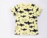 Chlapecké tričko s potiskem žraloků J2538 žlutá