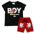 Chlapecký set - tričko a šortky J1334 černá