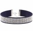 Choker cu strasuri J3495 albastru inchis