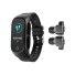 Chytré fitness hodinky so vstavanými slúchadlami čierna