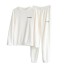 Ciepła piżama damska P2673 biały