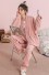 Ciepła piżama damska P3153 różowy