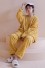 Ciepła piżama damska P3153 żółty