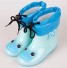 Ciepłe buty dziecięce ze zwierzętami jasnoniebieski