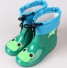 Ciepłe buty dziecięce ze zwierzętami zielony