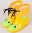 Ciepłe buty dziecięce ze zwierzętami żółty