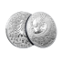Čínska kovová minca s motívom draka Zberateľská minca pre šťastie s čínskym drakom Pozlátená minca s mýtickým drakom a čínskymi znakmi Postriebrená minca v tradičnom čínskom štýle 4 cm strieborná