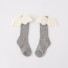 Ciorapi fete cu aripi A1505 gri deschis