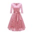 Čipkované šaty Giada ružová