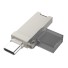 Cititor de carduri de memorie USB-C Micro SD K913 gri