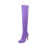 Cizme de damă deasupra genunchiului J2817 violet