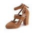 Clara J2401 Damen-Pumps aus Wildleder khaki