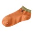Členkové ponožky s mačkou oranžová